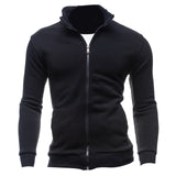 Autumn Cardigan Solid Plain Men Hoodies Basic Style