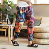 Traditional Chinese Style Cotton Casual Pants