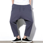 Summer Men Cross-pants Wide Legs Pants