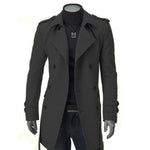 Winter Men Warm Jackets Black Grey Faux