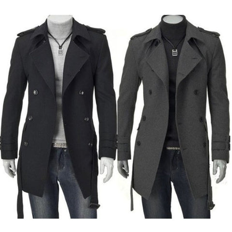 Fashion Winter Men Jackets Black Grey