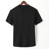High Quality Men's Shirts Short Sleeve Button