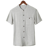 High Quality Men's Shirts Short Sleeve Button