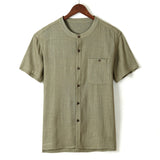 High Quality Men's Shirts Short Sleeve Button
